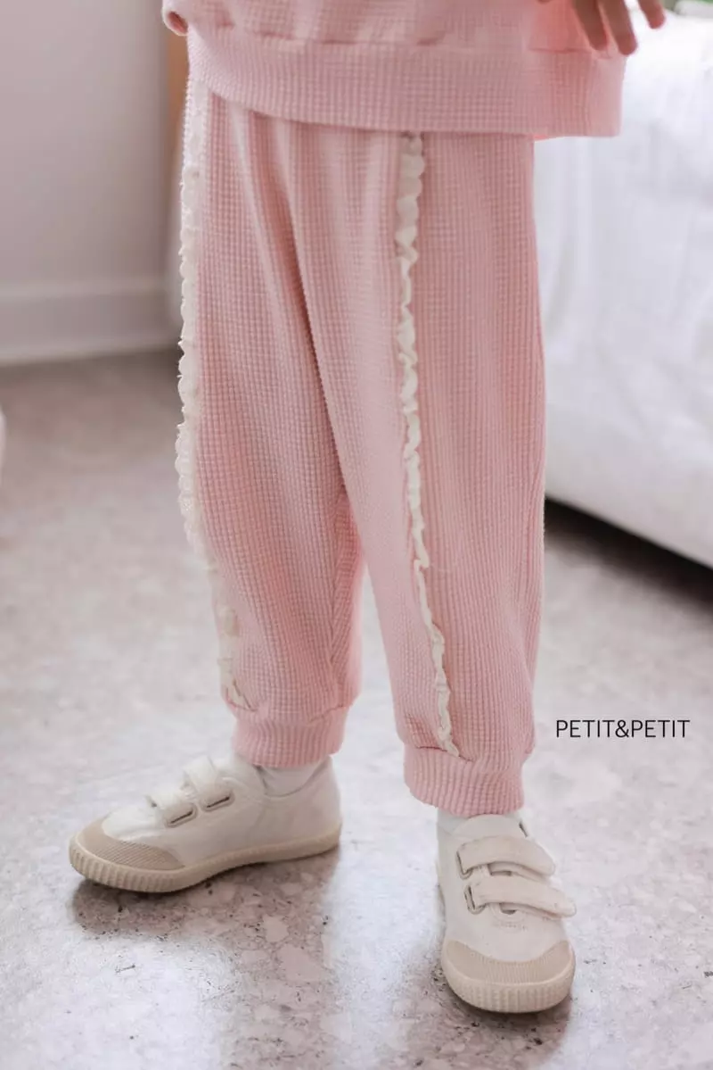 Petit & Petit - Korean Children Fashion - #discoveringself - Waffle Lace Top Bottom Set - 10