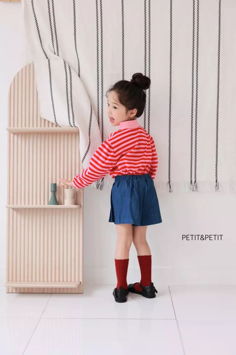 Petit & Petit - Korean Children Fashion - #discoveringself - Denim Skirt Pants - 9