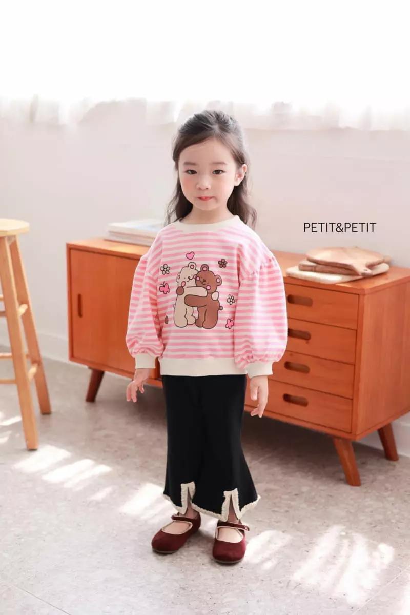 Petit & Petit - Korean Children Fashion - #discoveringself - Heart Bear Sweatshirt - 6