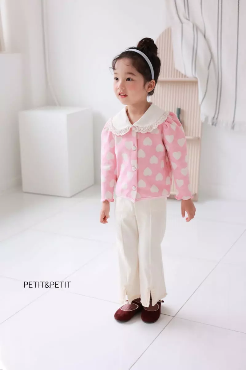 Petit & Petit - Korean Children Fashion - #fashionkids - Heart Cardigan - 8