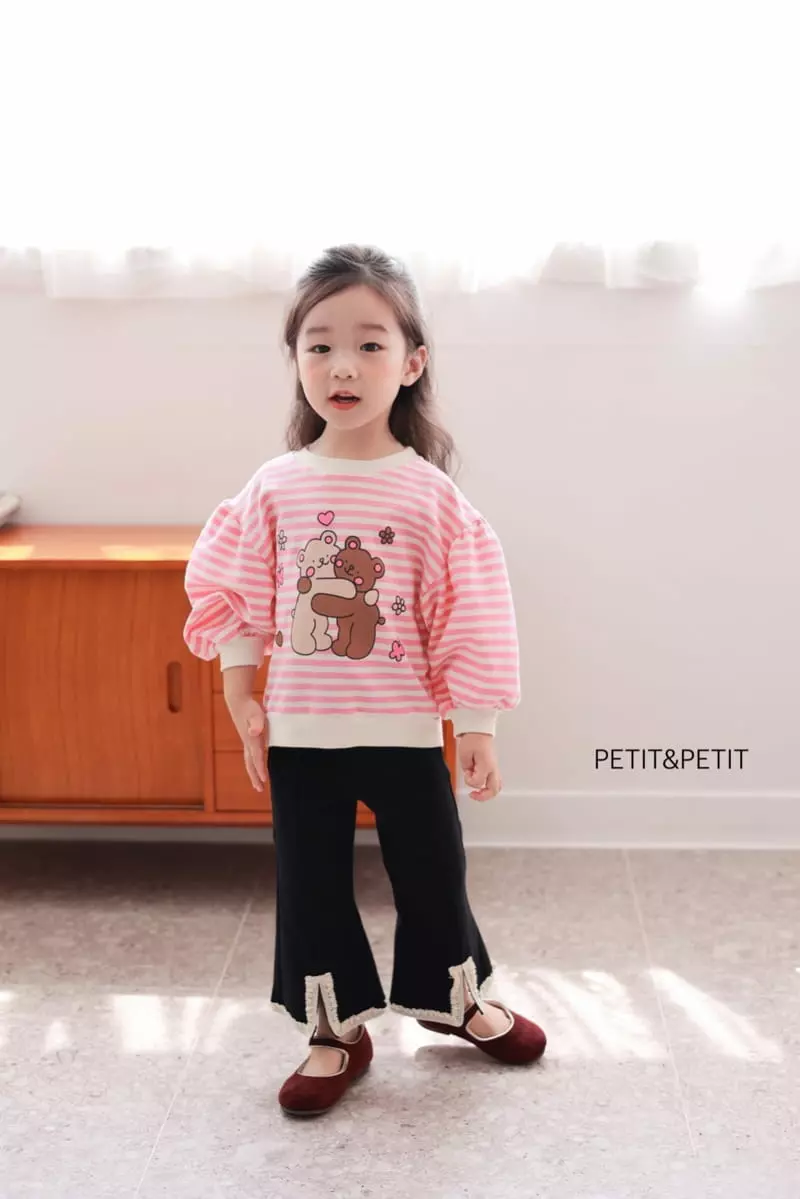 Petit & Petit - Korean Children Fashion - #fashionkids - Heart Bear Sweatshirt - 7