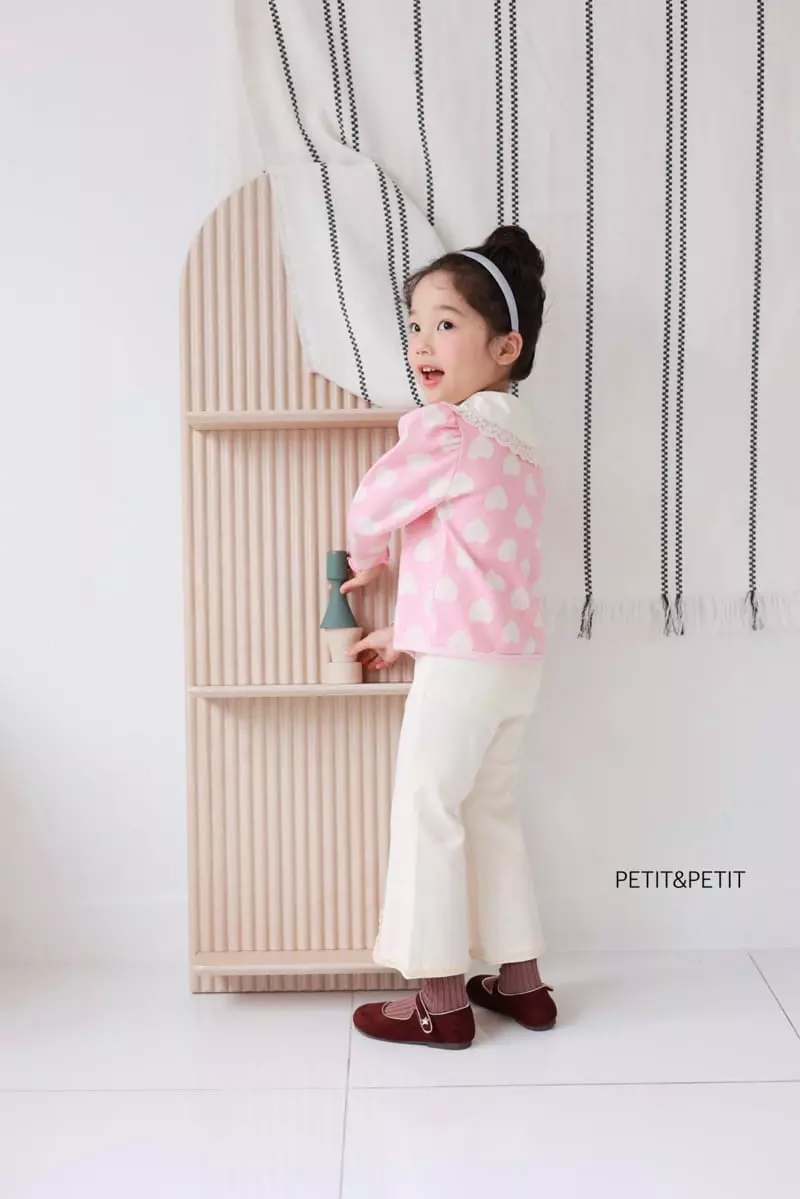 Petit & Petit - Korean Children Fashion - #kidsshorts - Heart Cardigan - 9