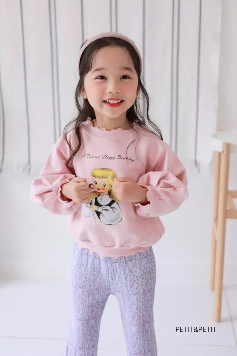 Petit & Petit - Korean Children Fashion - #kidsshorts - Lovely Girl Sweatshirt - 9