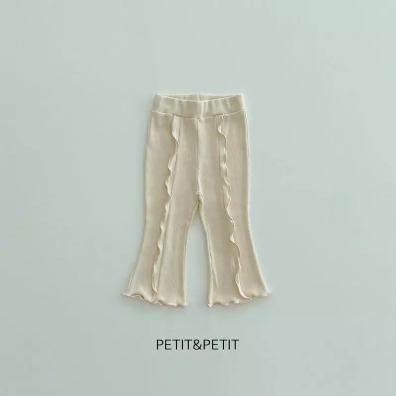 Petit & Petit - Korean Children Fashion - #kidsshorts - Rib Frill Pants - 2