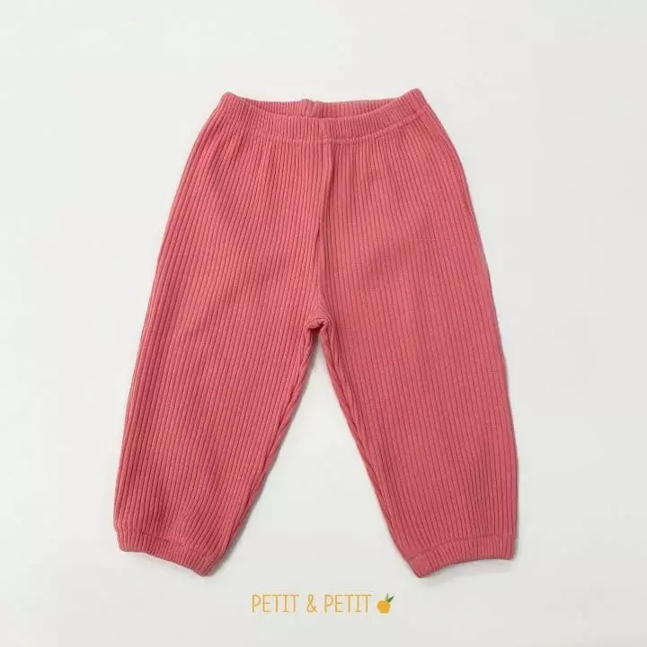 Petit & Petit - Korean Children Fashion - #kidsshorts - Rib Pants