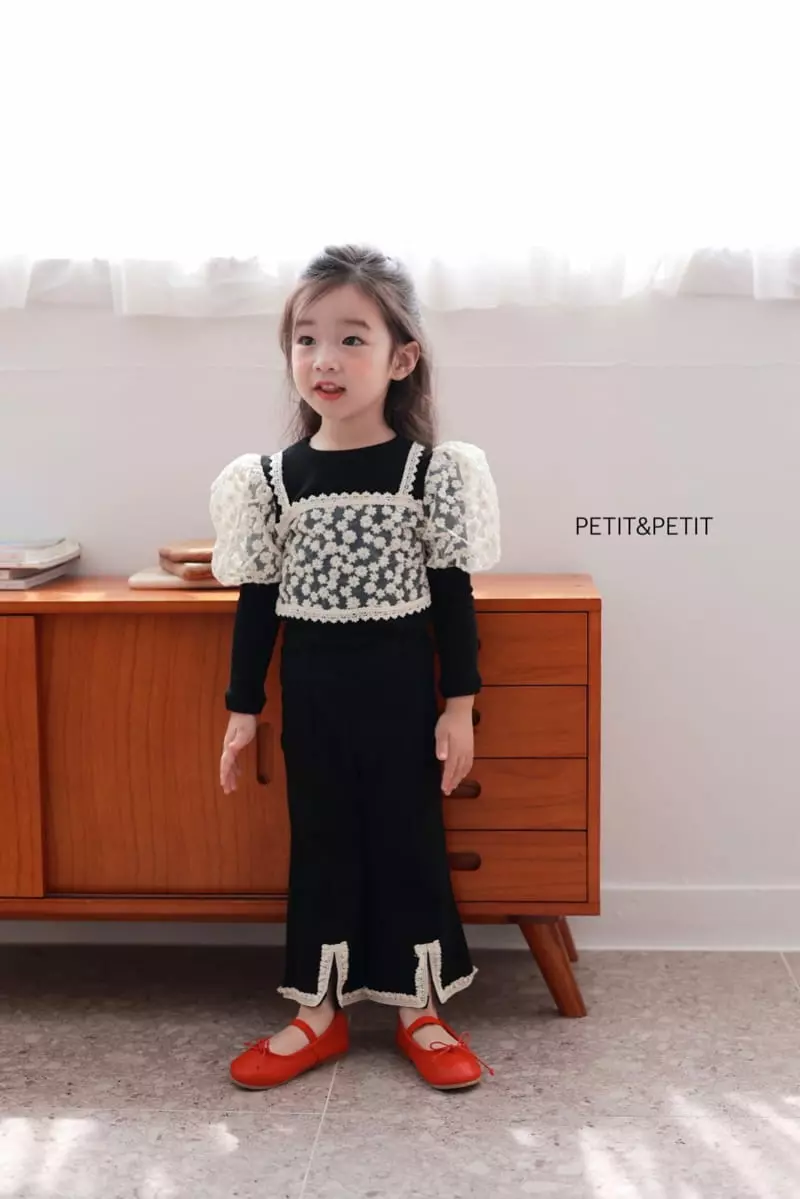 Petit & Petit - Korean Children Fashion - #kidsstore - Slit Lace Pants - 9