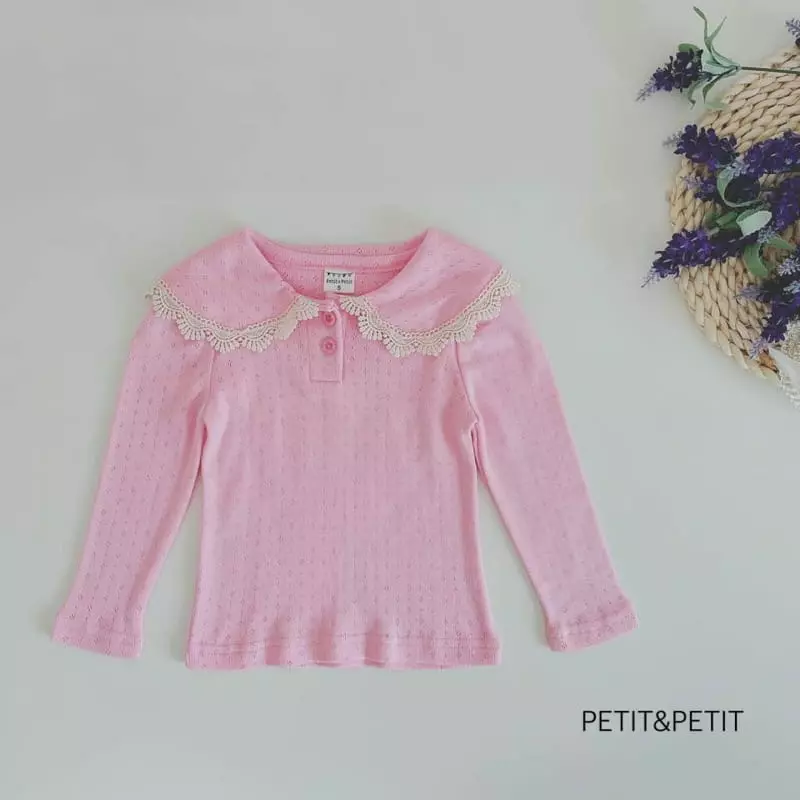 Petit & Petit - Korean Children Fashion - #kidsstore - Eyelet Blouse - 3