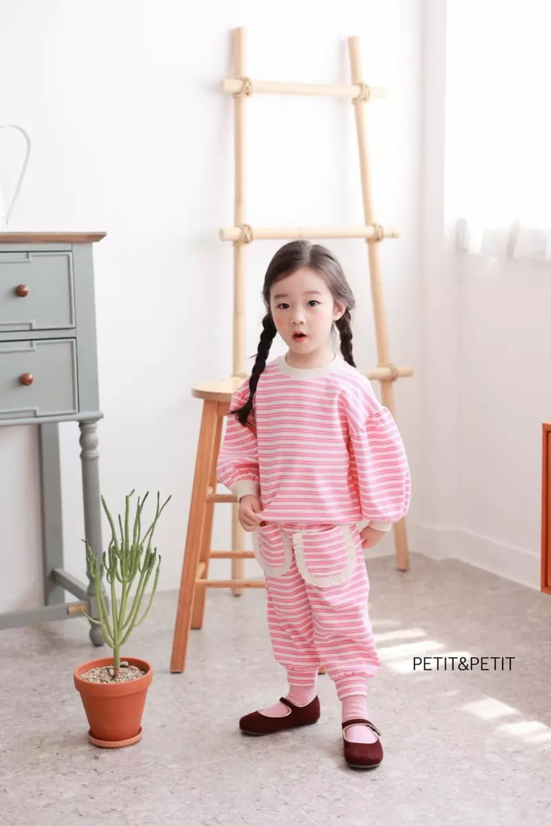Petit & Petit - Korean Children Fashion - #kidzfashiontrend - Sweet Bagle Top Bottom Set