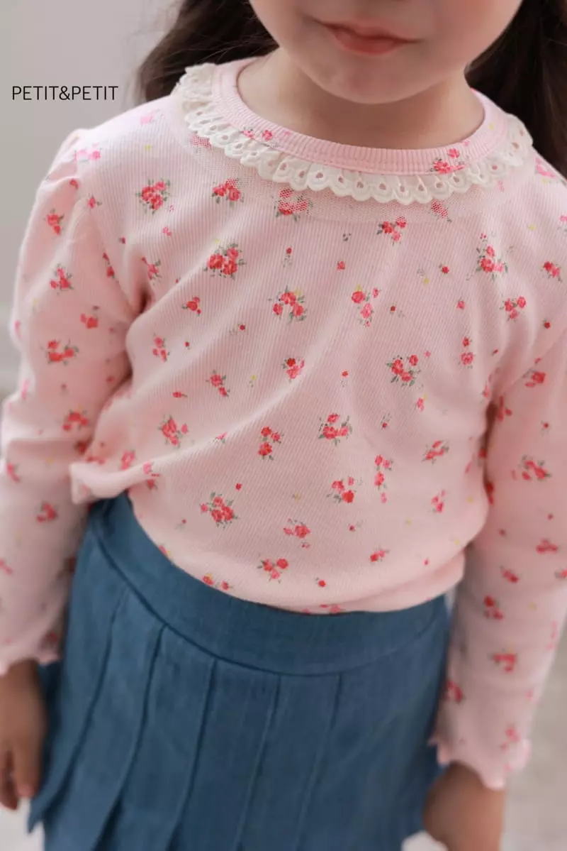 Petit & Petit - Korean Children Fashion - #kidzfashiontrend - Sugar Flower Lace Tee - 8