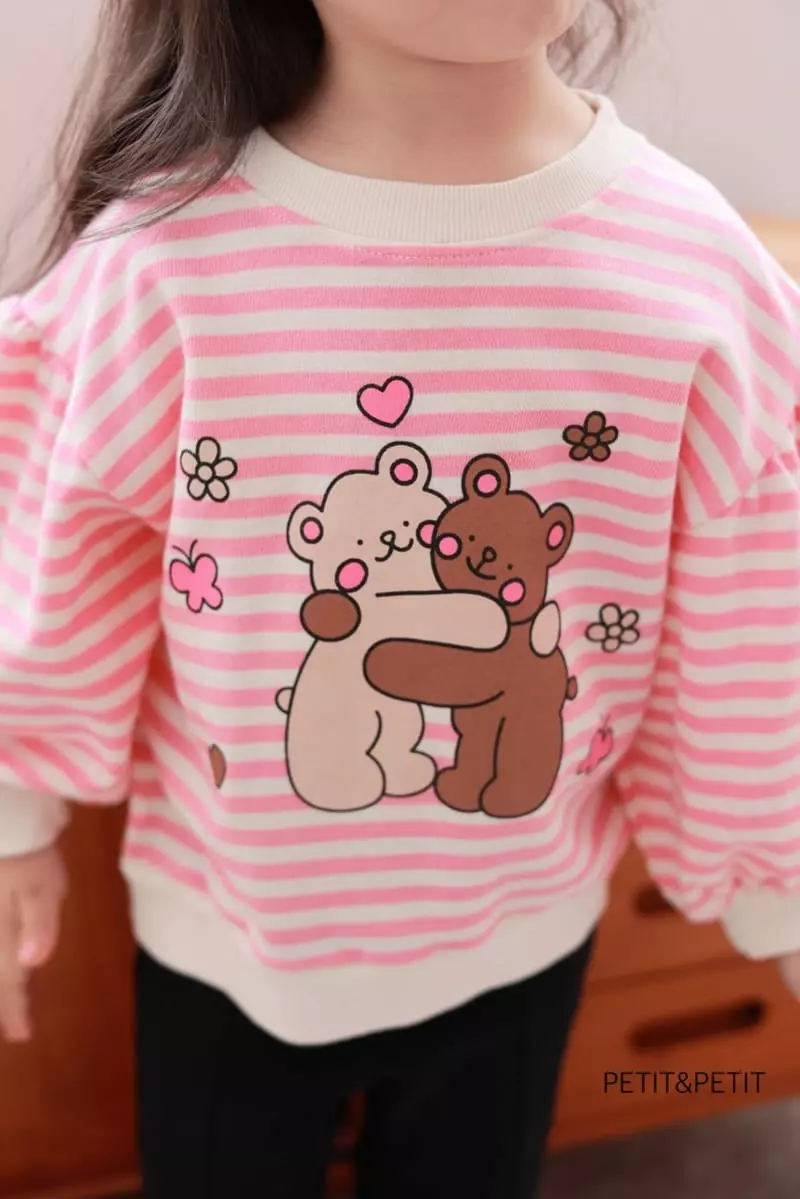 Petit & Petit - Korean Children Fashion - #kidzfashiontrend - Heart Bear Sweatshirt - 10