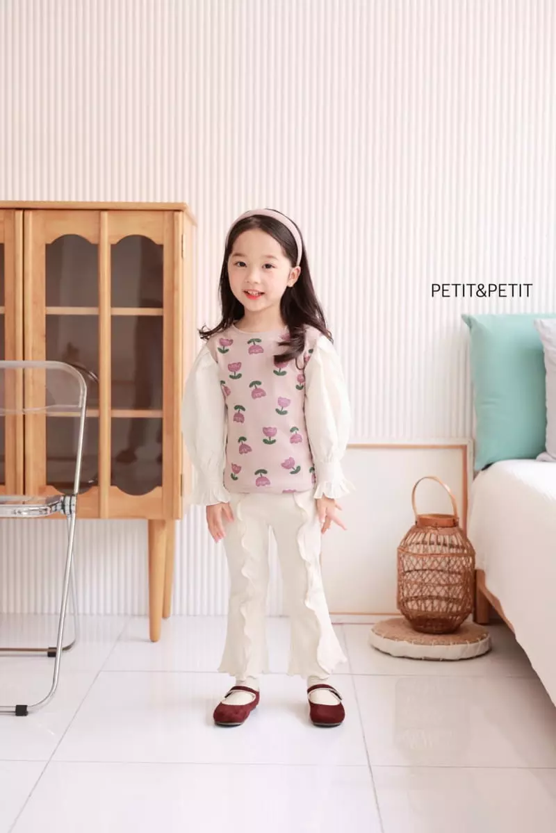Petit & Petit - Korean Children Fashion - #magicofchildhood - Rib Frill Pants - 7