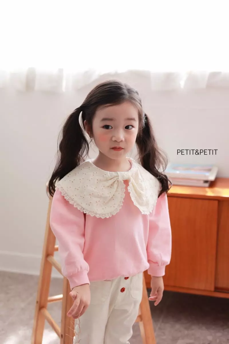 Petit & Petit - Korean Children Fashion - #minifashionista - Lace Collar Sweatshirt - 9