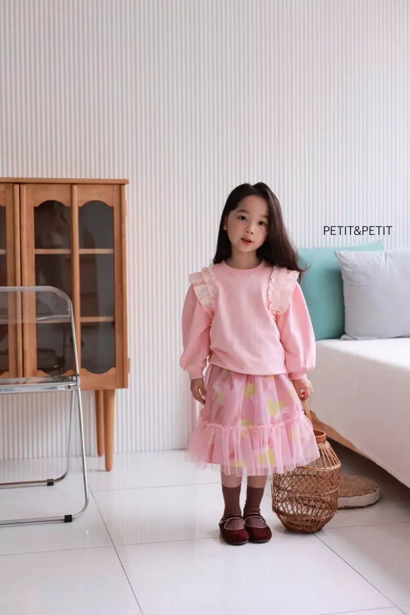 Petit & Petit - Korean Children Fashion - #magicofchildhood - Frill Sweatshirt - 4
