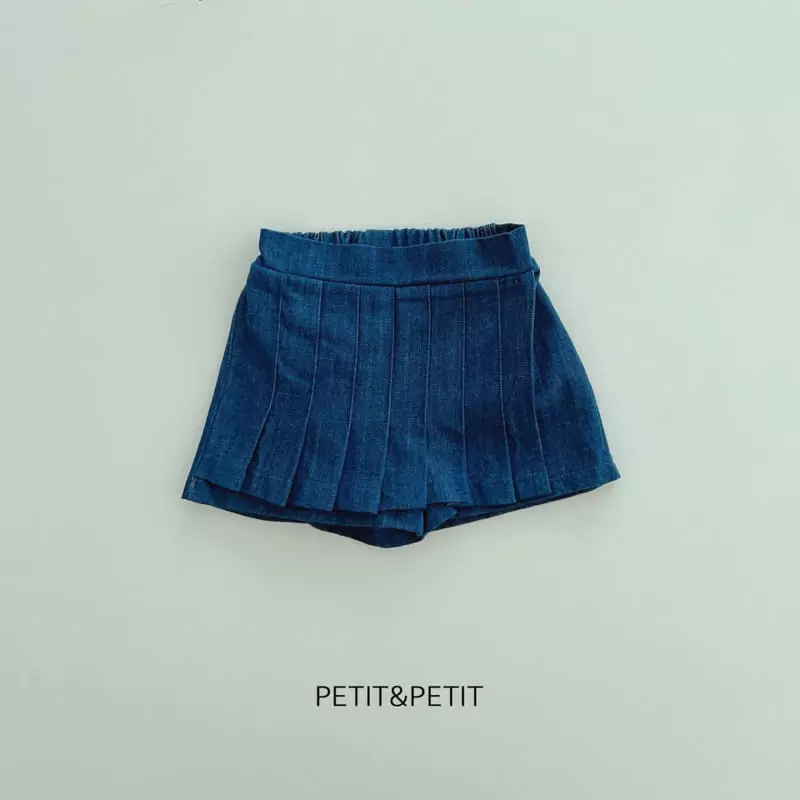 Petit & Petit - Korean Children Fashion - #minifashionista - Denim Skirt Pants