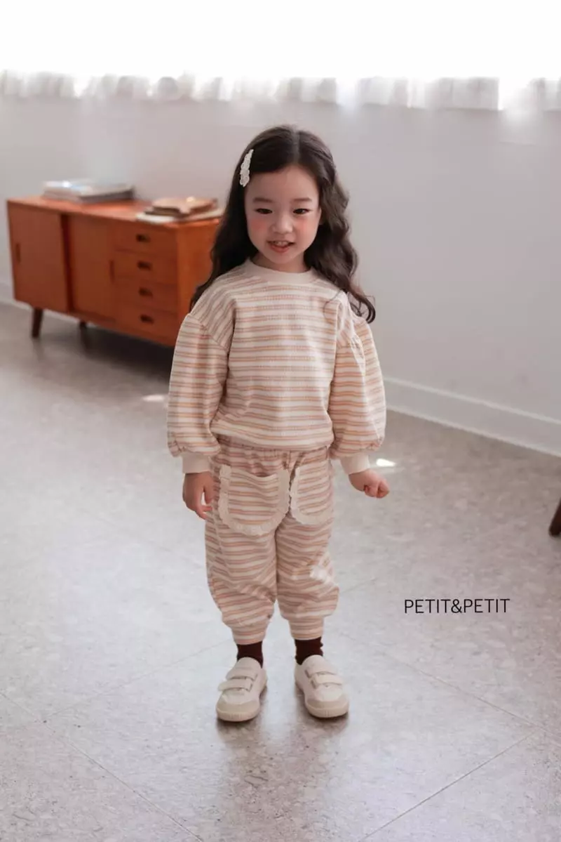 Petit & Petit - Korean Children Fashion - #prettylittlegirls - Sweet Bagle Top Bottom Set - 6