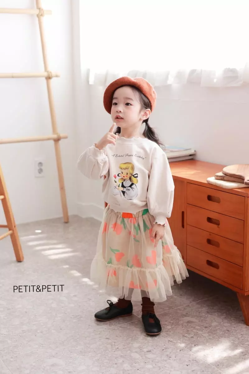 Petit & Petit - Korean Children Fashion - #prettylittlegirls - Lovely Girl Sweatshirt - 2