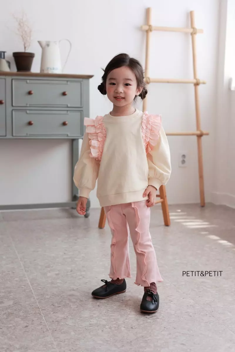 Petit & Petit - Korean Children Fashion - #prettylittlegirls - Rib Frill Pants - 9