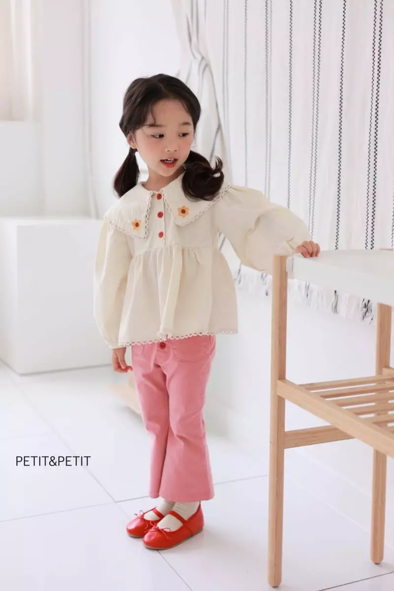 Petit & Petit - Korean Children Fashion - #minifashionista - Embroidery Blouse - 4