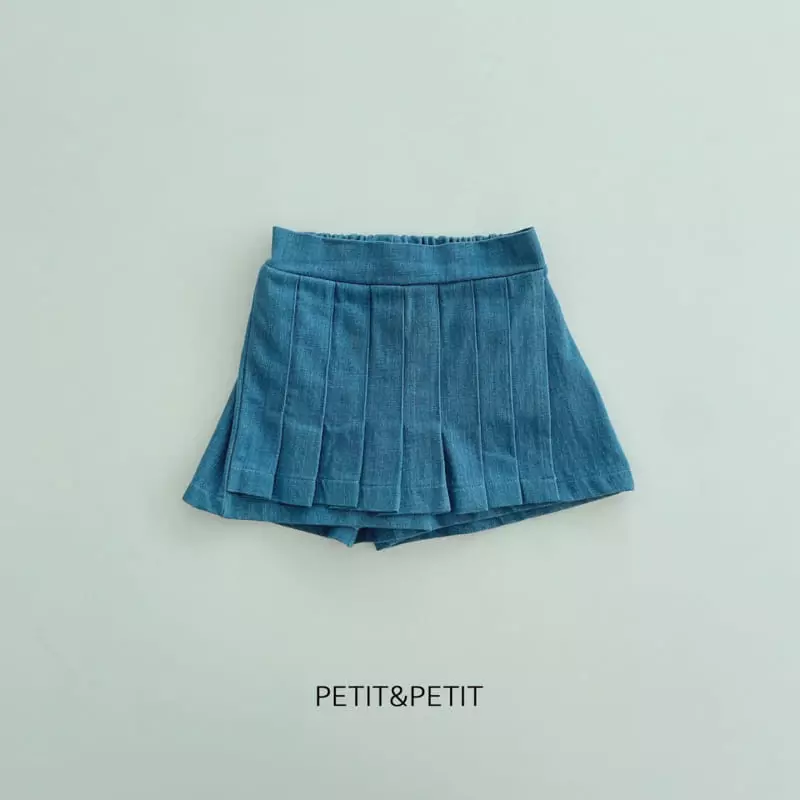 Petit & Petit - Korean Children Fashion - #prettylittlegirls - Denim Skirt Pants - 2