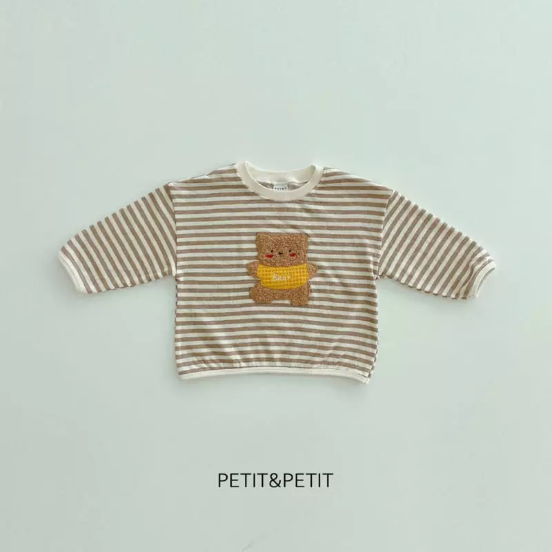 Petit & Petit - Korean Children Fashion - #prettylittlegirls - Bear Piping Tee