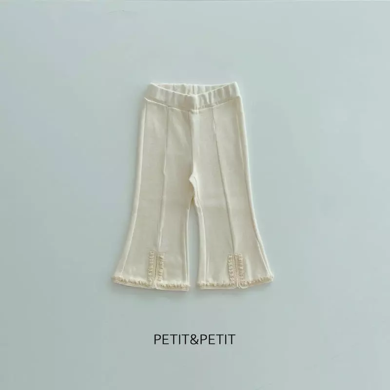Petit & Petit - Korean Children Fashion - #stylishchildhood - Slit Lace Pants - 2