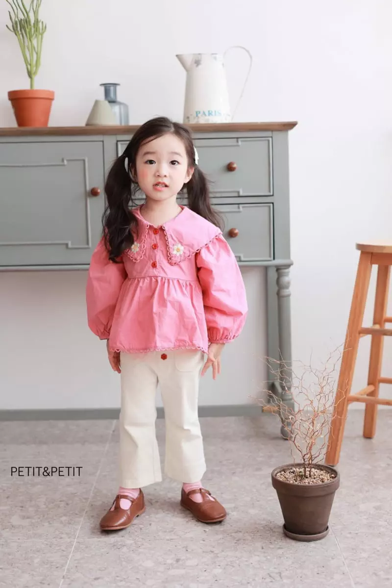 Petit & Petit - Korean Children Fashion - #stylishchildhood - Embroidery Blouse - 7