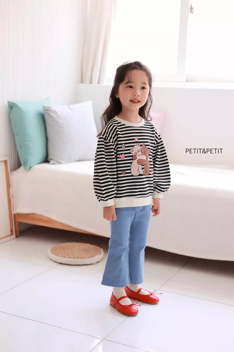 Petit & Petit - Korean Children Fashion - #stylishchildhood - Heart Bear Sweatshirt - 2