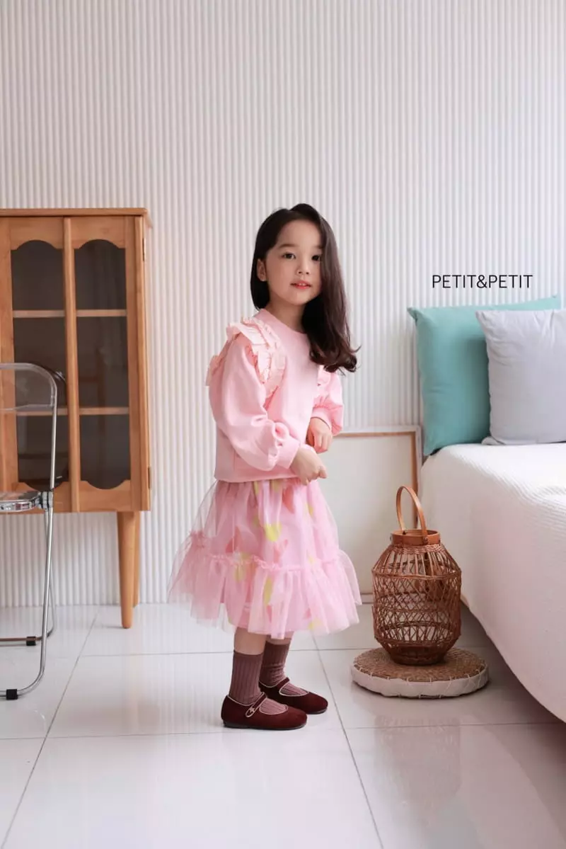 Petit & Petit - Korean Children Fashion - #todddlerfashion - Frill Sweatshirt - 6