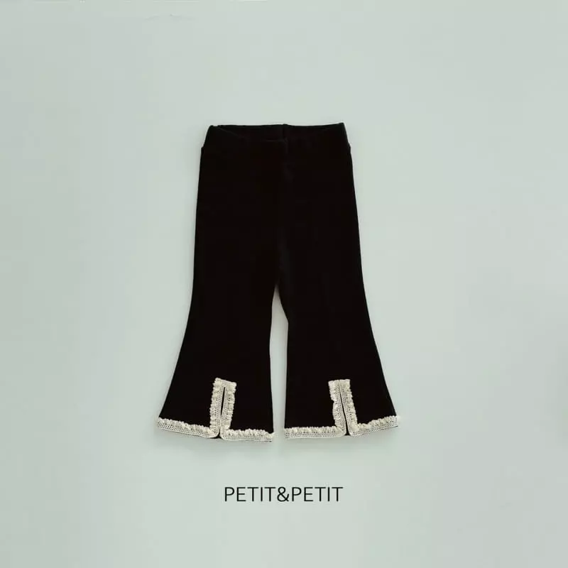 Petit & Petit - Korean Children Fashion - #toddlerclothing - Slit Lace Pants