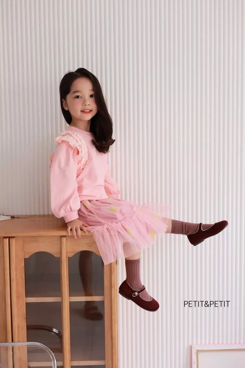 Petit & Petit - Korean Children Fashion - #toddlerclothing - Frill Sweatshirt - 7