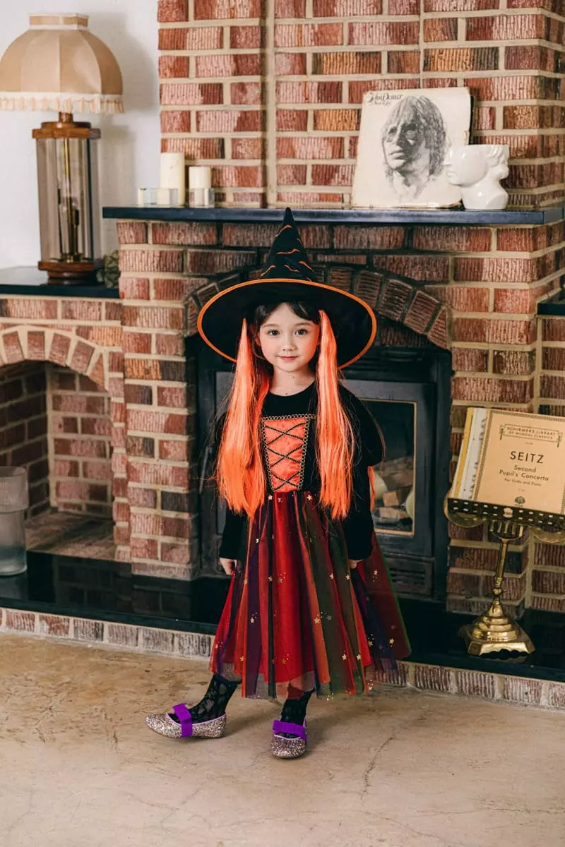 Pink Berry - Korean Children Fashion - #childofig - Halloween Witch One-piece - 11