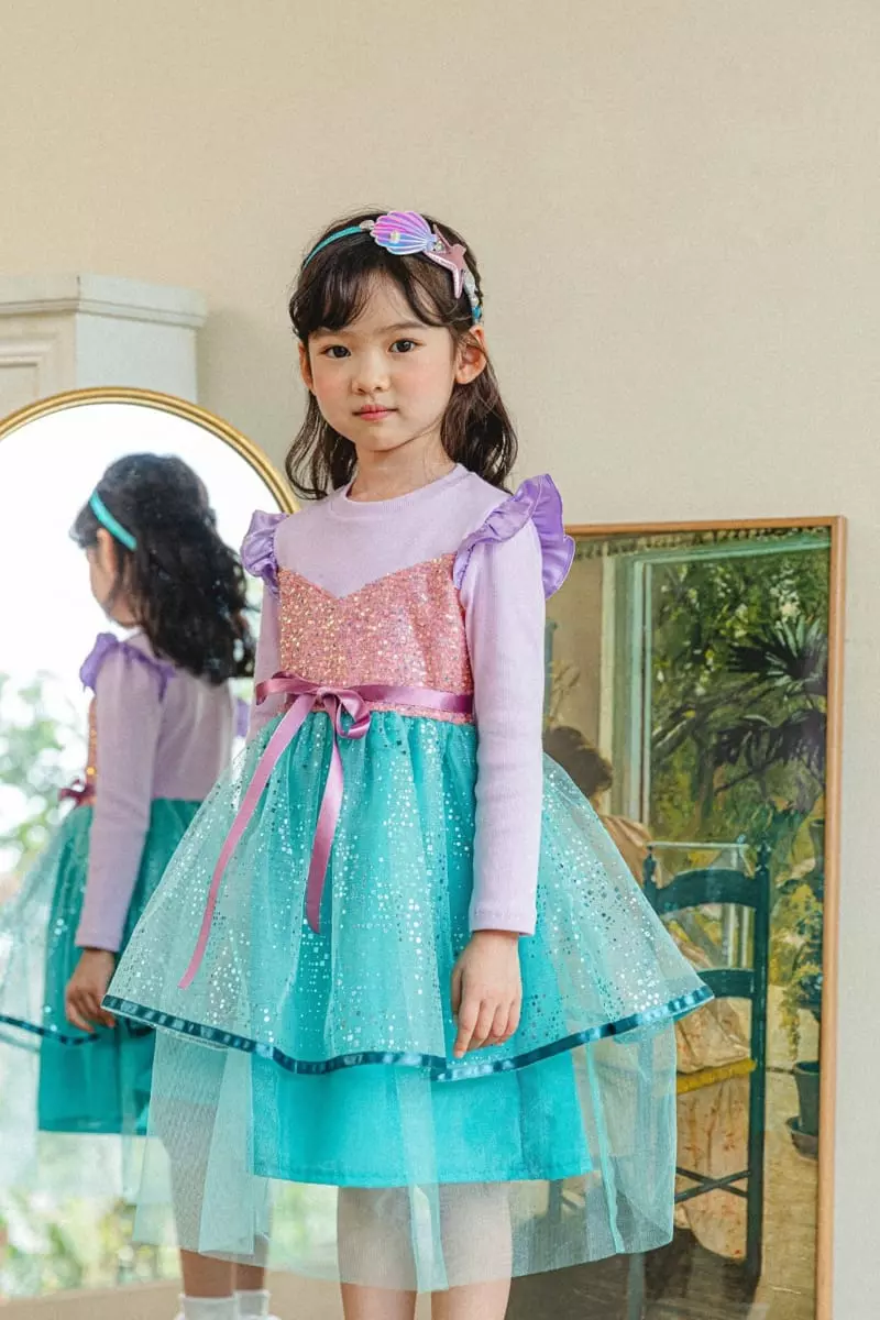 Pink Berry - Korean Children Fashion - #discoveringself - Little Mermaid One-piece - 2