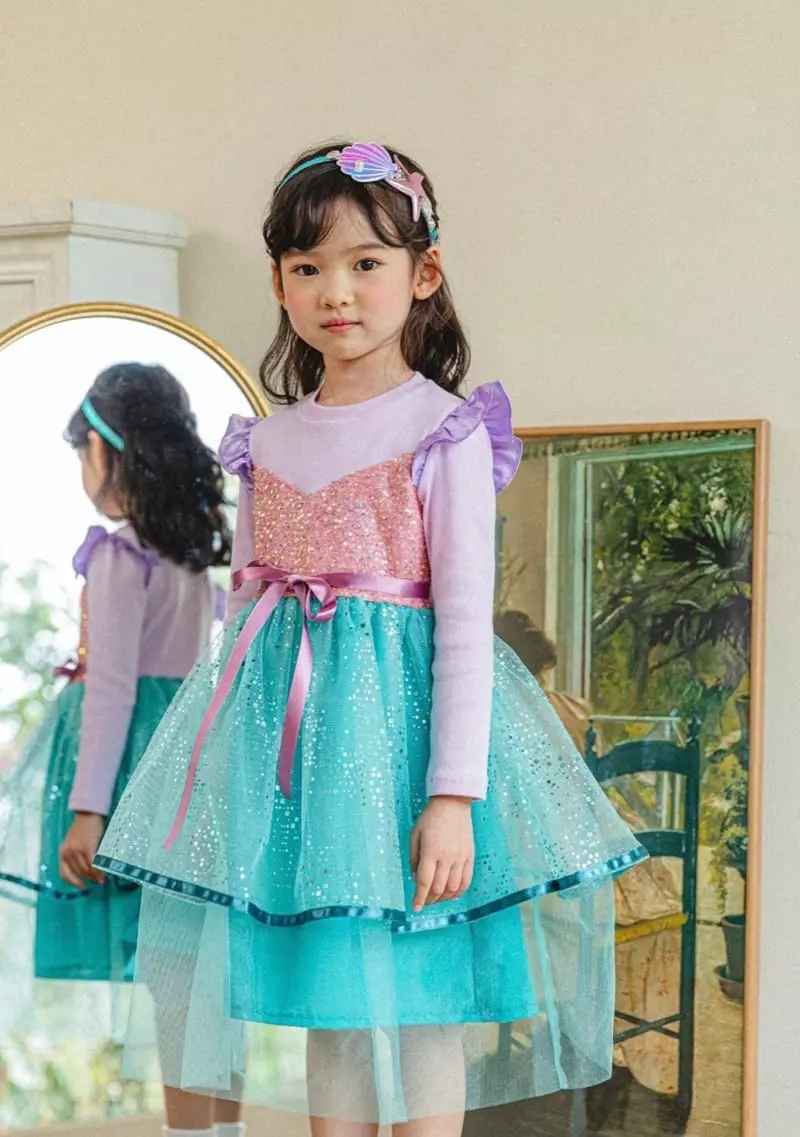Pink Berry - Korean Children Fashion - #fashionkids - Little Mermaid One-piece - 4