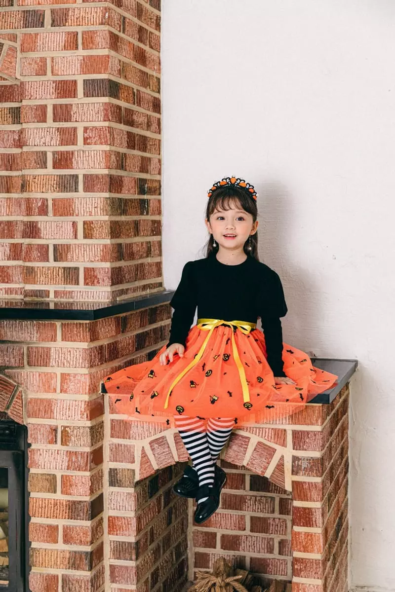 Pink Berry - Korean Children Fashion - #kidsshorts - Pumpkin One-piece - 4