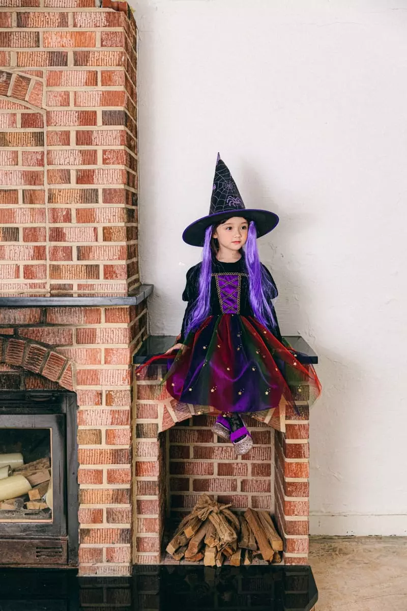 Pink Berry - Korean Children Fashion - #littlefashionista - Halloween Witch One-piece - 6