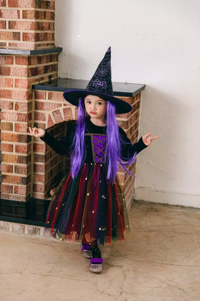 Pink Berry - Korean Children Fashion - #magicofchildhood - Halloween Witch One-piece - 7