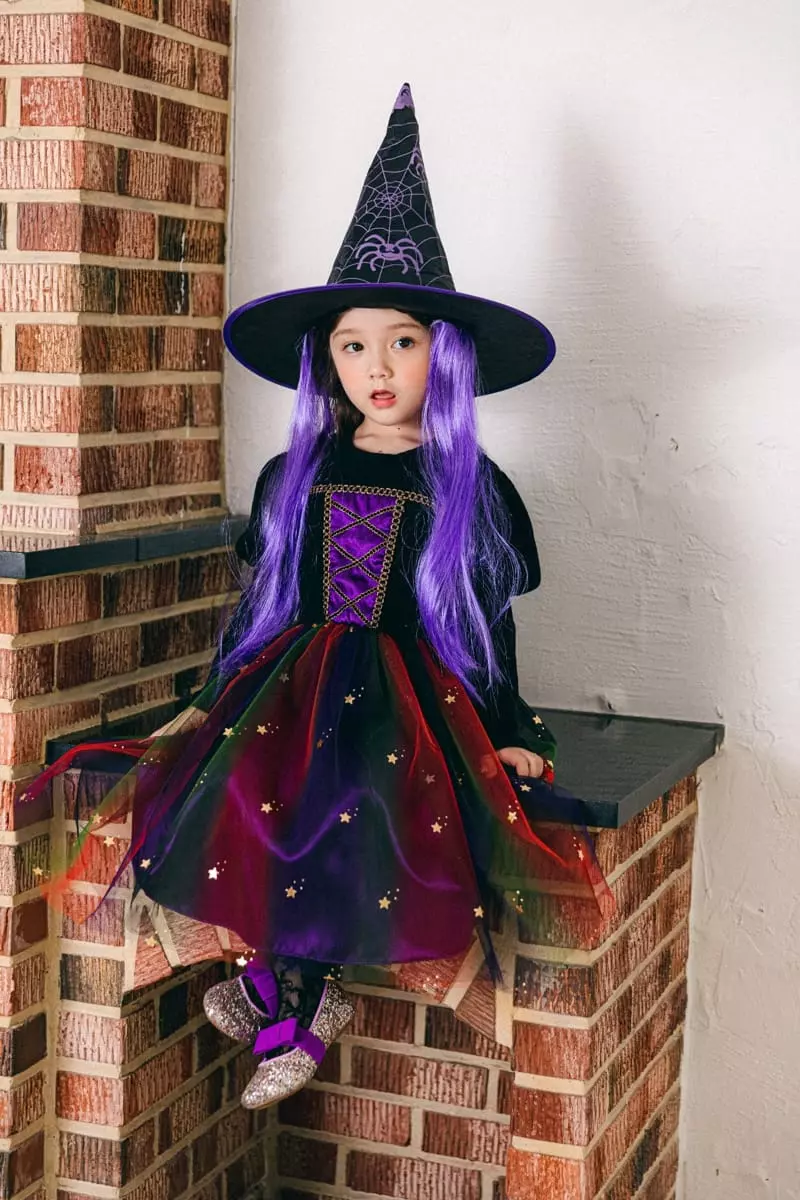 Pink Berry - Korean Children Fashion - #minifashionista - Halloween Witch One-piece - 8