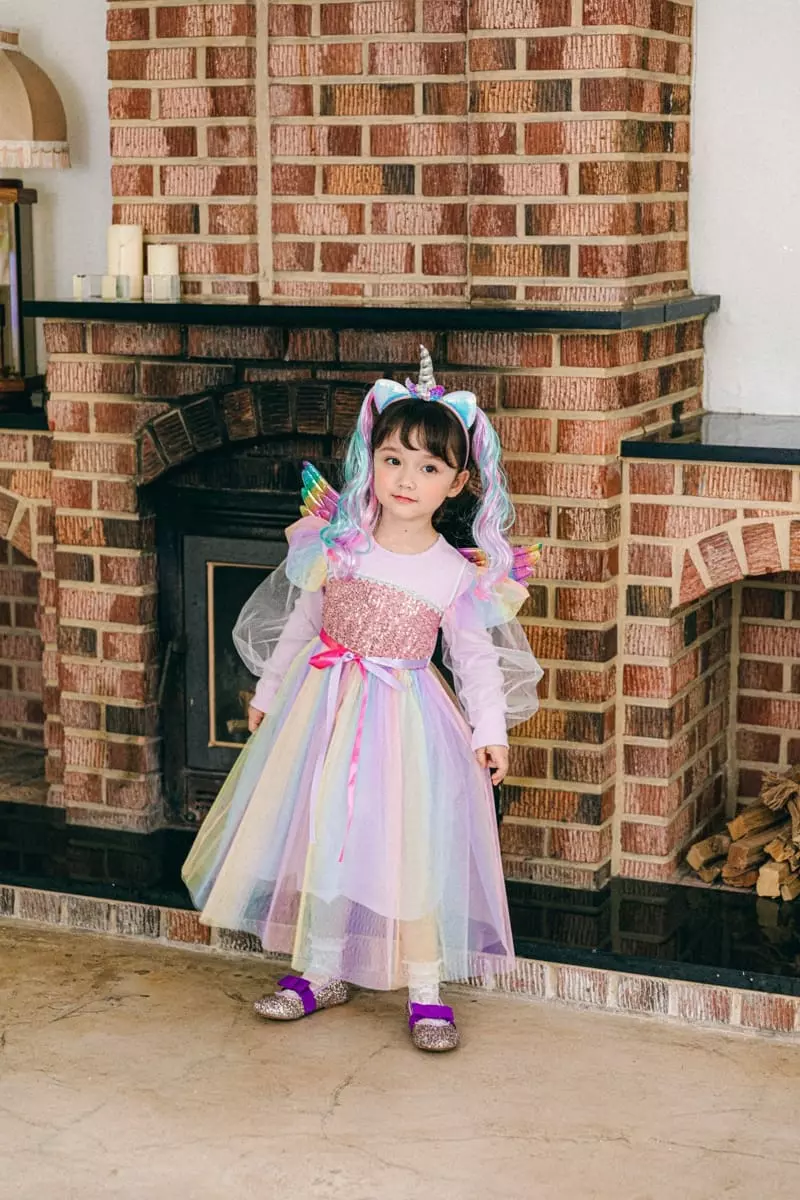 Pink Berry - Korean Children Fashion - #minifashionista - Unicorn One-piece - 6