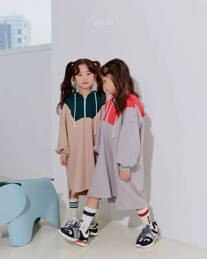 Pink151 - Korean Children Fashion - #Kfashion4kids - Color Hoody One-piece - 9