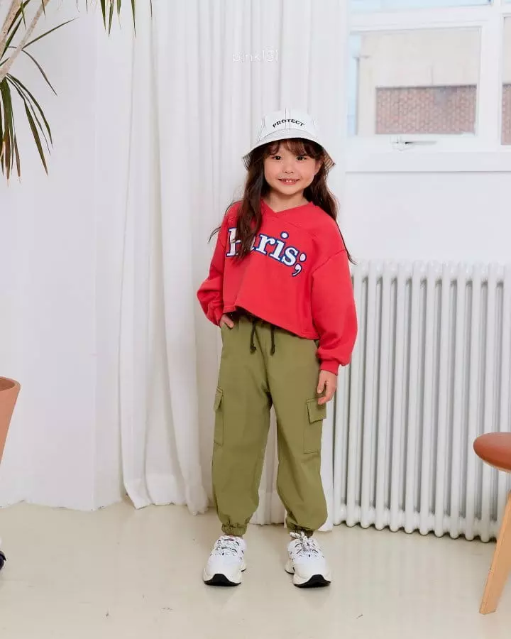 Pink151 - Korean Children Fashion - #Kfashion4kids - Paris Crop Sweatshirt - 3