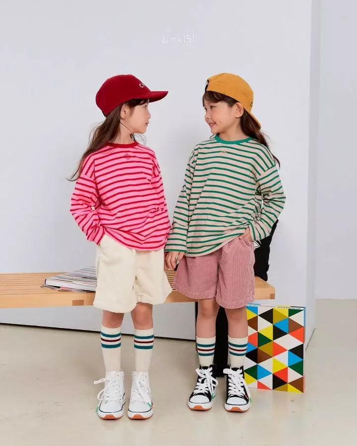 Pink151 - Korean Children Fashion - #childofig - Vivian Stripes Single Tee - 8