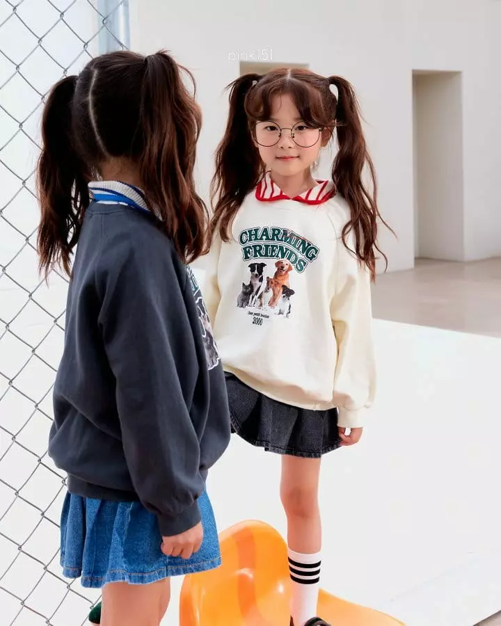 Pink151 - Korean Children Fashion - #stylishchildhood - Pleats Denim Skirt - 4