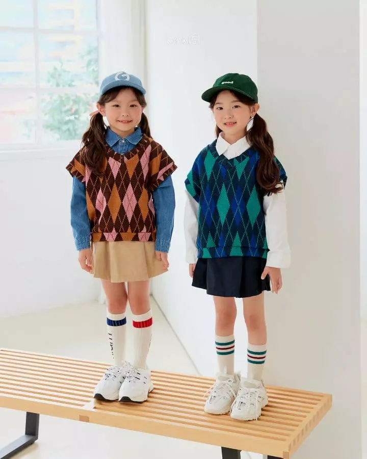 Pink151 - Korean Children Fashion - #childofig - Dia Knit Vest - 10