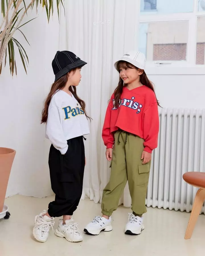 Pink151 - Korean Children Fashion - #childrensboutique - Paris Crop Sweatshirt - 12