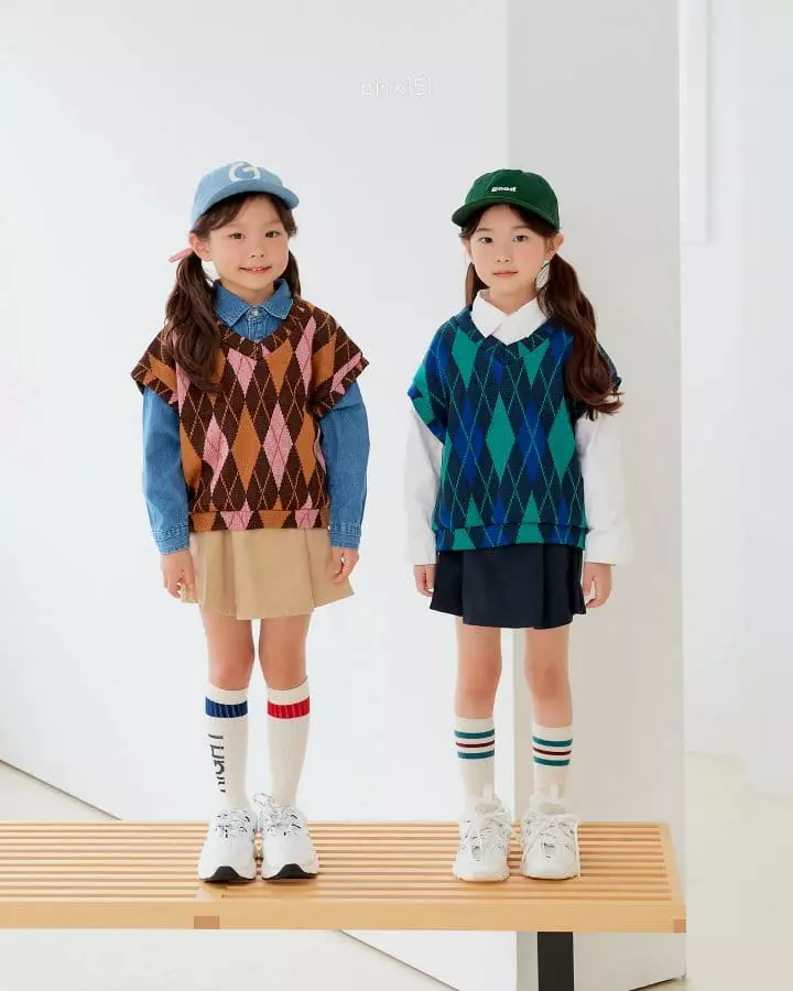 Pink151 - Korean Children Fashion - #designkidswear - Back To School Wrinkle Skirt - 5