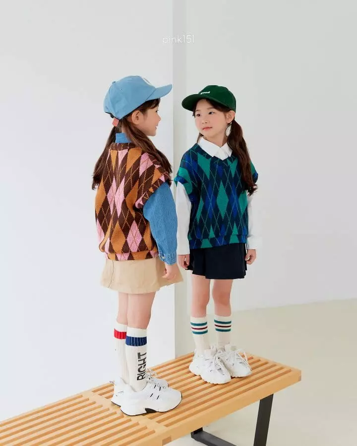Pink151 - Korean Children Fashion - #designkidswear - Dia Knit Vest - 12