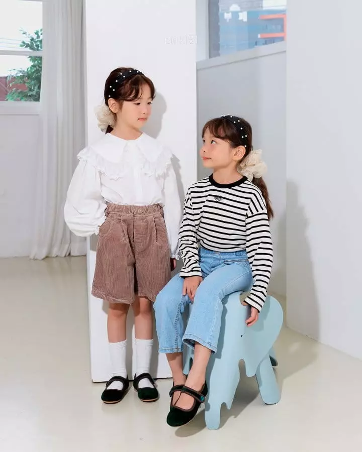 Pink151 - Korean Children Fashion - #discoveringself - Vivian Stripes Single Tee - 11