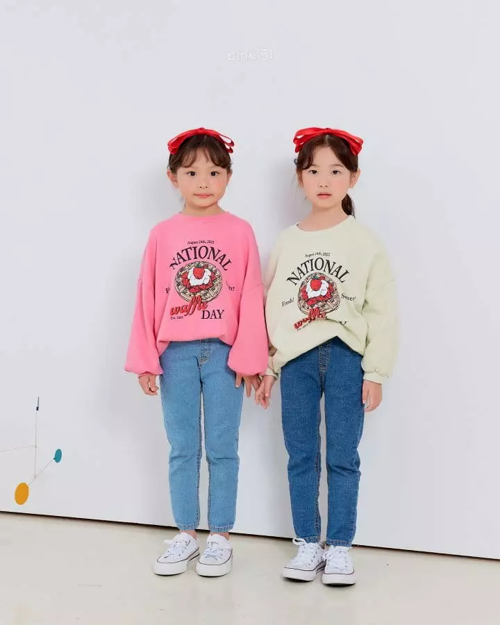 Pink151 - Korean Children Fashion - #discoveringself - Hlaf Open Jeans
