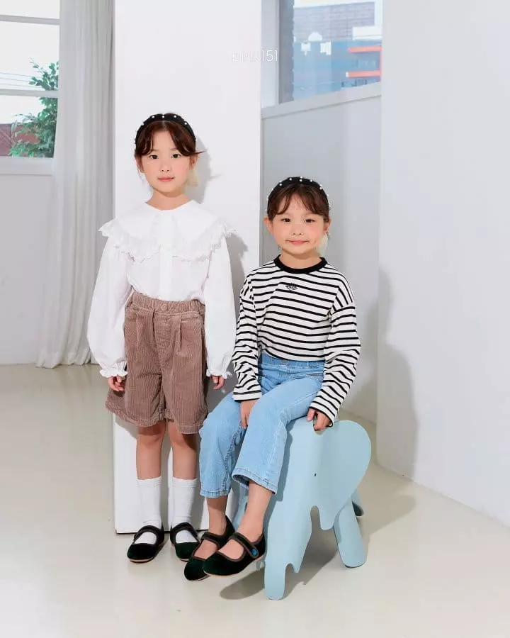 Pink151 - Korean Children Fashion - #fashionkids - Vivian Stripes Single Tee - 12