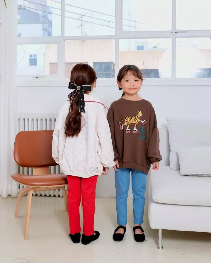 Pink151 - Korean Children Fashion - #discoveringself - Just Roll Cheetah Sweatshirt - 4